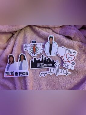 50 Grey’s Anatomy Vinyl Sticker Pack | Laptop, Water Bottle, Journal